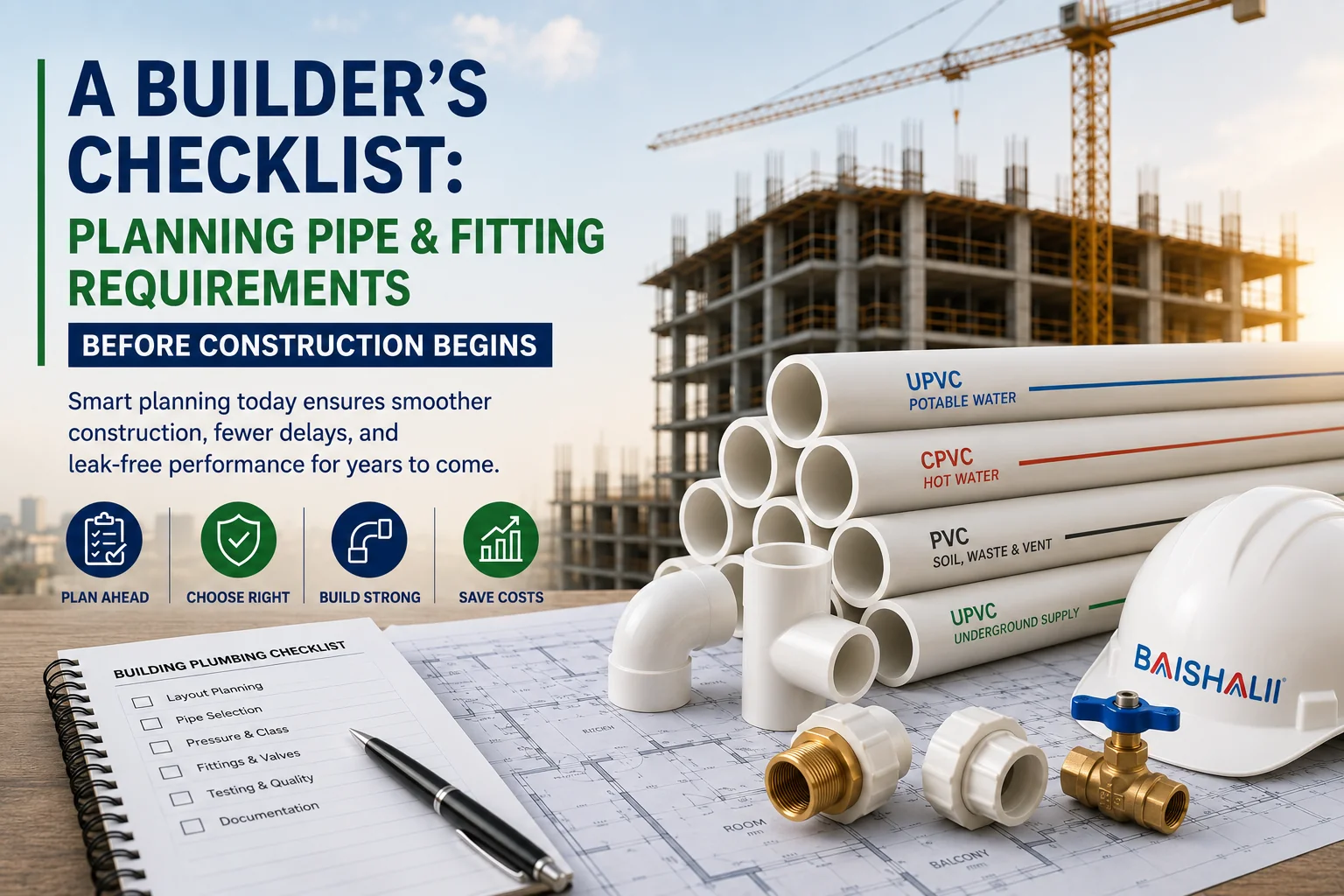A Builder's Checklist: Planning Pipe & Fitting Requirements Before Construction Begins