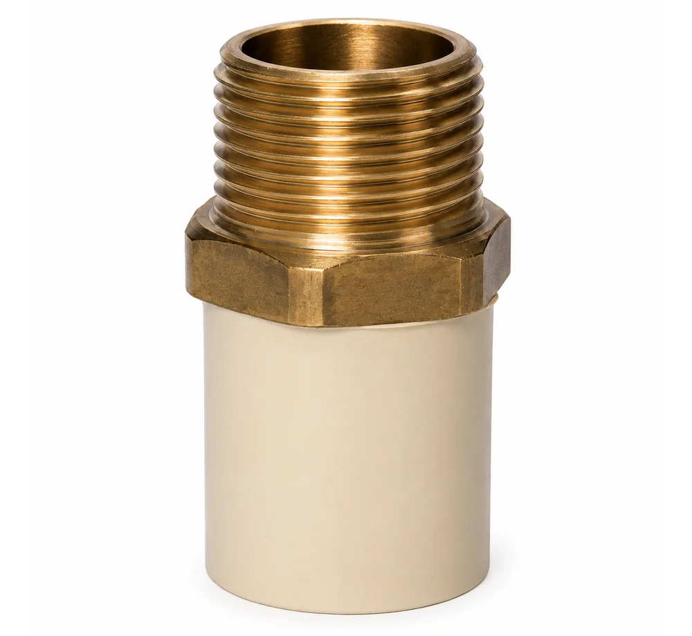 CPVC MABT (Hexagonal) – Male Adapter Brass Threaded