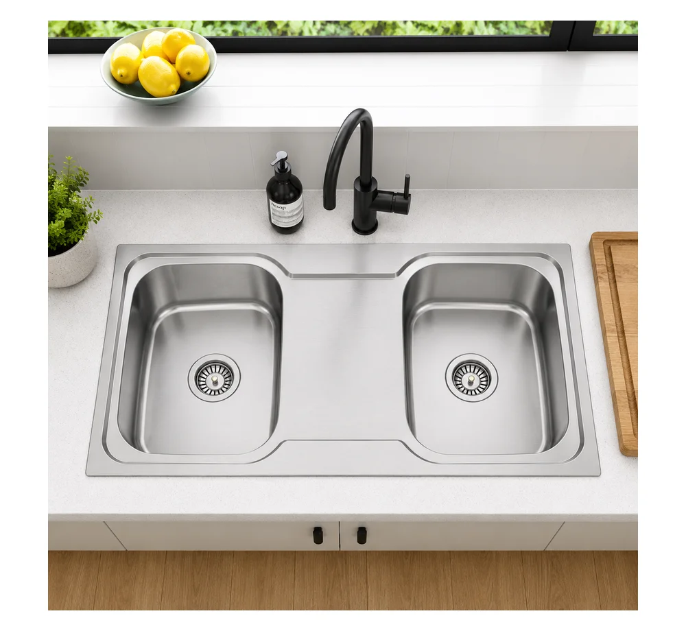 Double Sink with Board